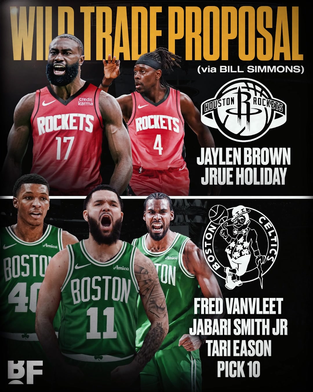 感觉火箭亏了美媒火箭可用范乔丹小贾伊森10号签去换杰伦霍勒迪