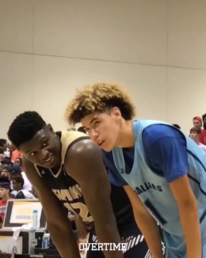 锡安VS三球的这场高中比赛当年全美直播排面也是够了