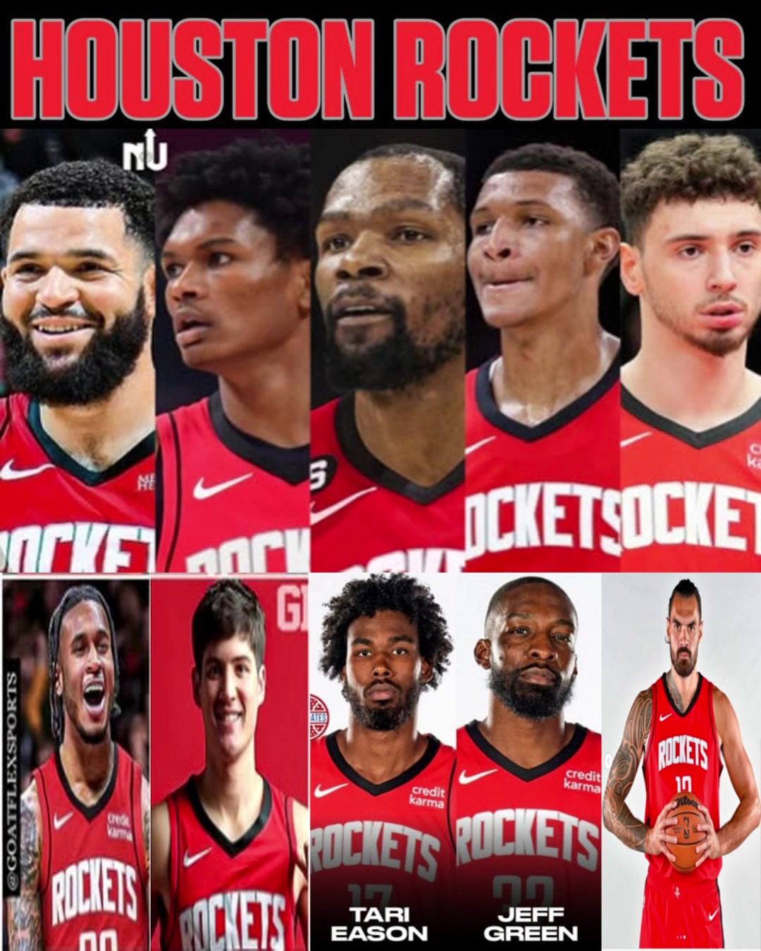 新赛季火箭的首发替补这阵容能否打过雷霆冲出西部呢