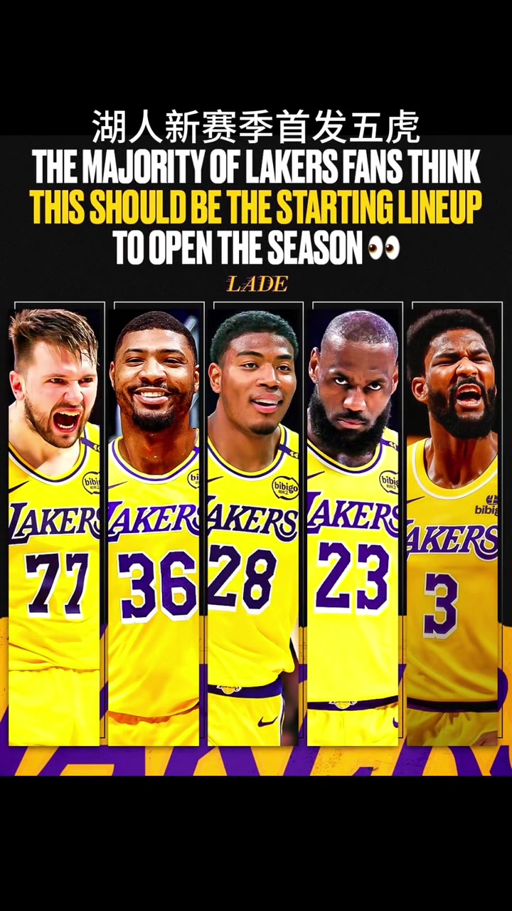 詹皇77聪明哥八村顿宝这会是湖人新赛季的首发吗