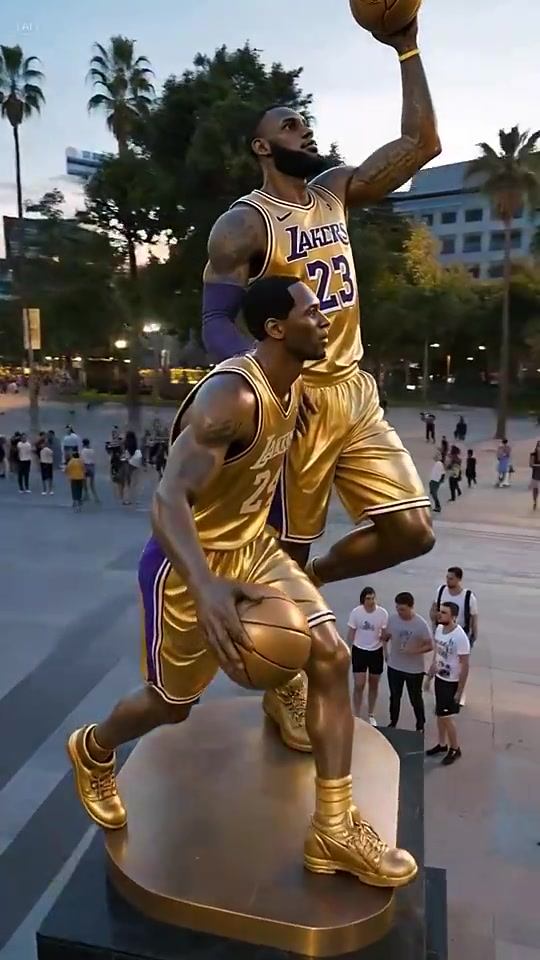 如果湖人为詹姆斯科比一起立雕像这个如何
