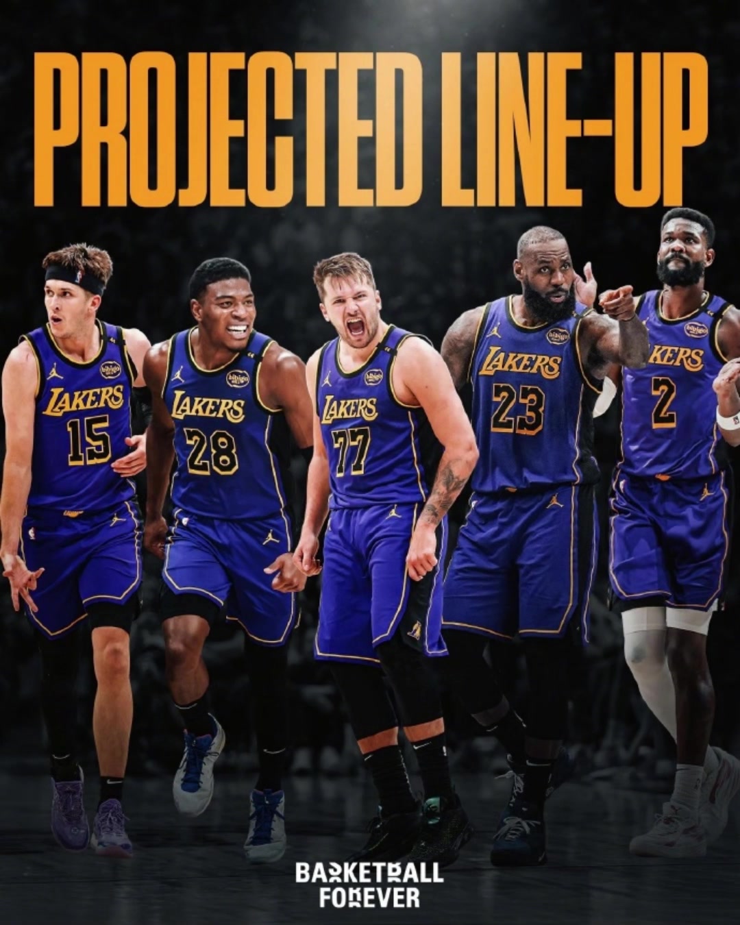 湖人下赛季首发五人出炉詹东里夫斯八村艾顿是什么水平