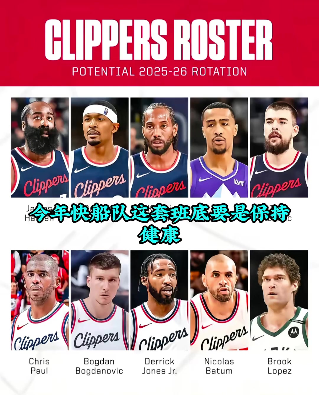 徐静雨此前就凭我看球20年的经验保持健康没人能赢快船