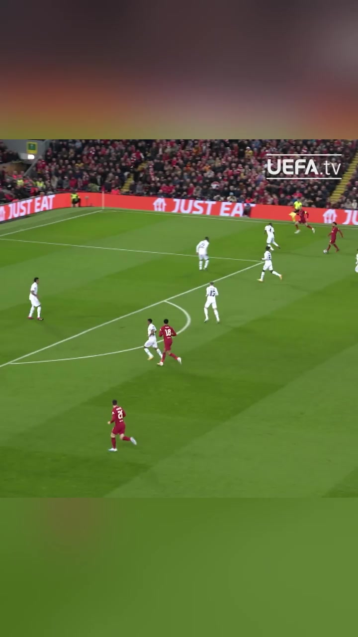 骚气萨拉赫妙传插上的努涅斯脚后跟破门