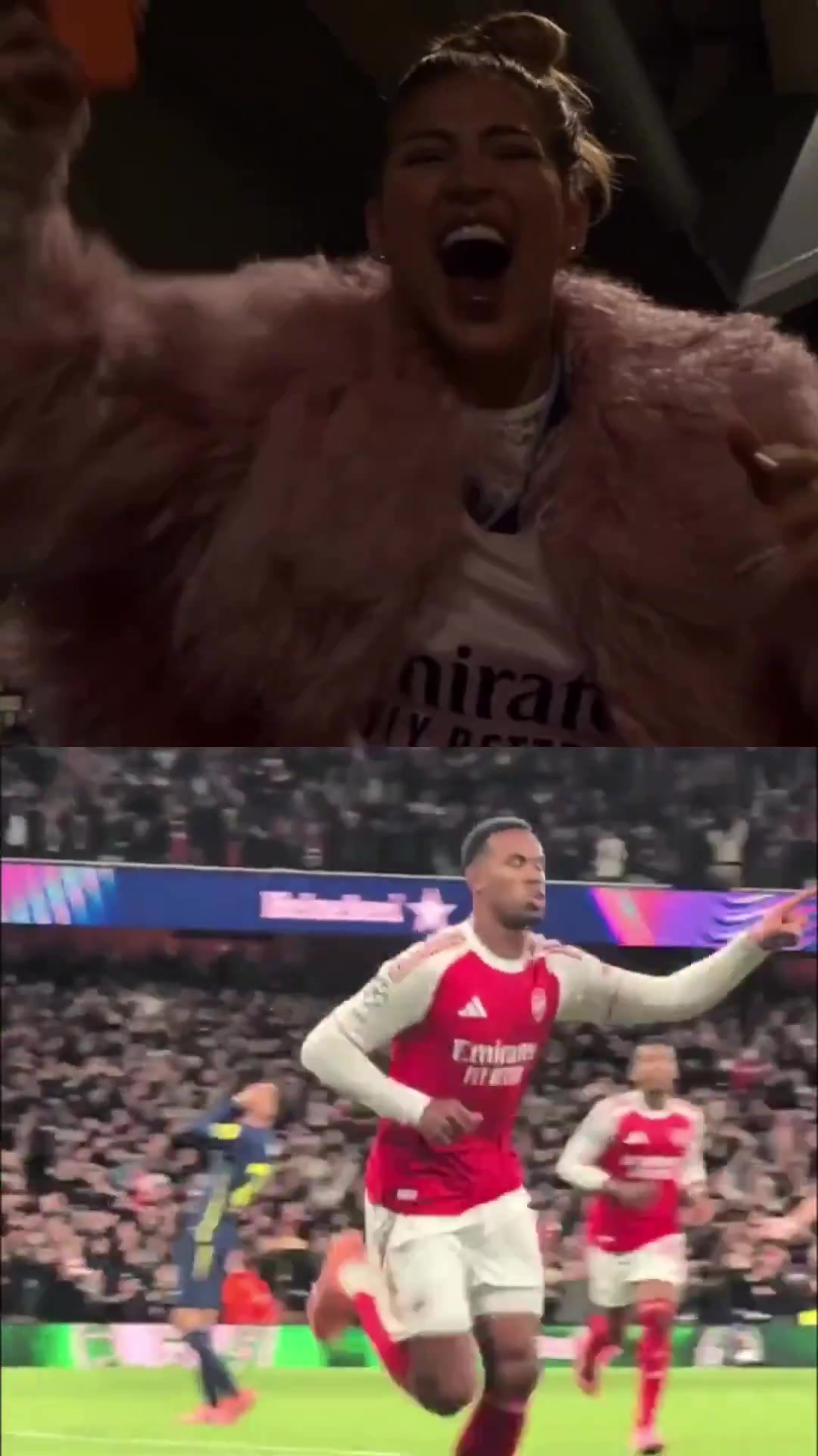 加布里埃尔妻子目睹丈夫进球我浑身颤抖他是本场最佳球员