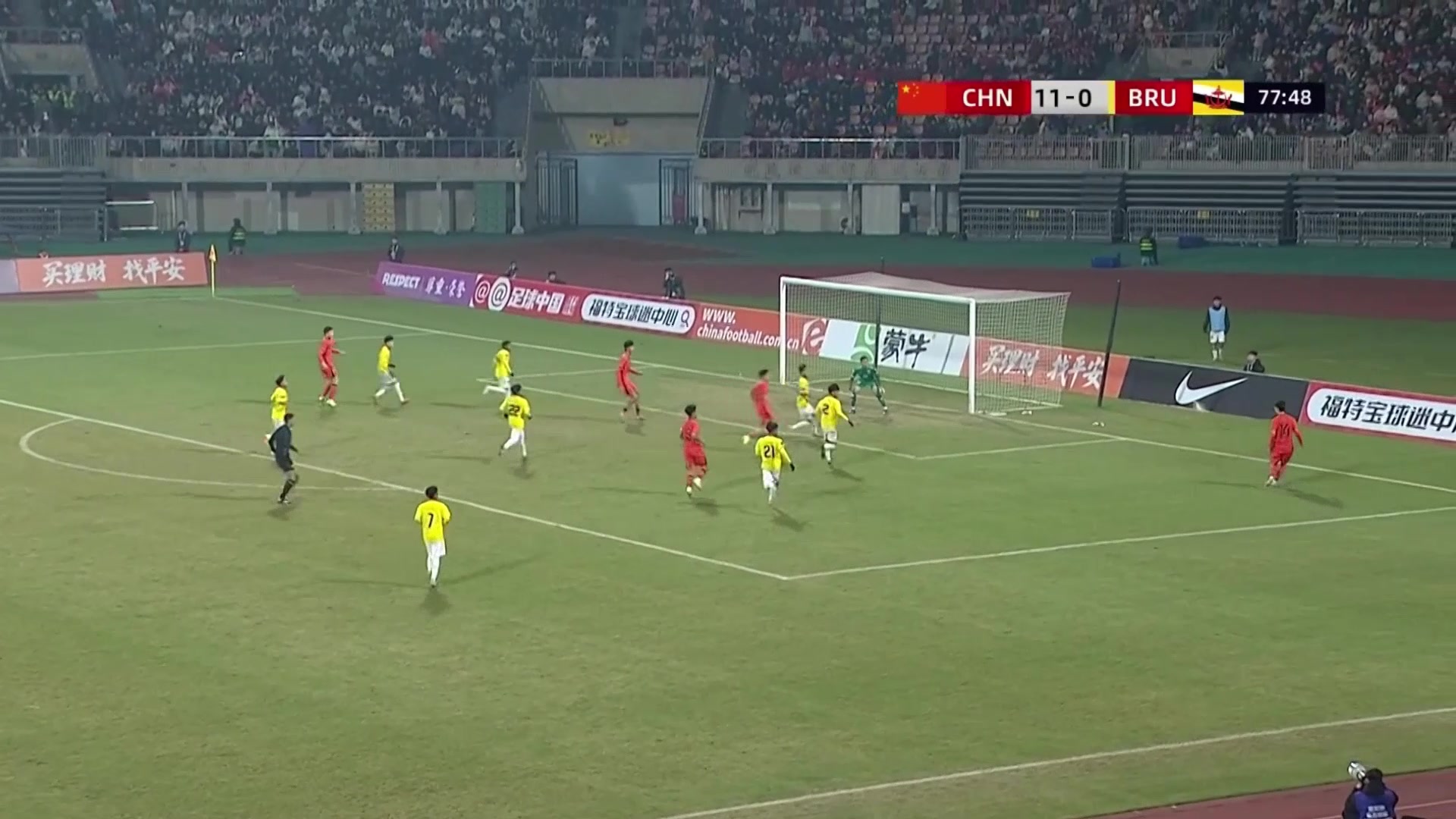 独中六元赵松源打进个人第6球U16国少12-0领先文莱