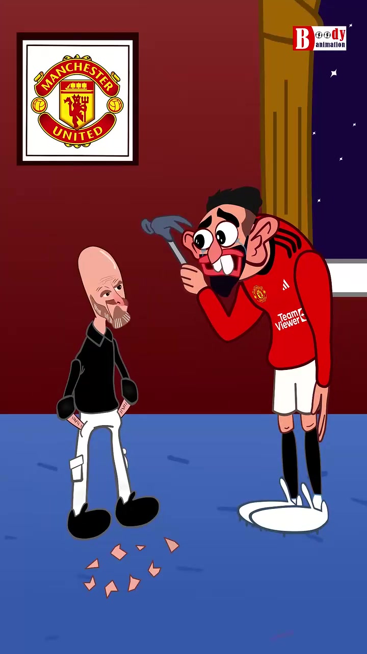 换汤不换药外网动画恶搞还是熟悉的曼联阿莫林就是滕哈赫