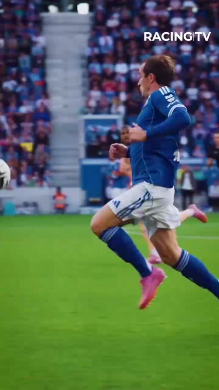 下放子公司奇尔维尔身披斯特拉斯堡球衣战袍的首次登场