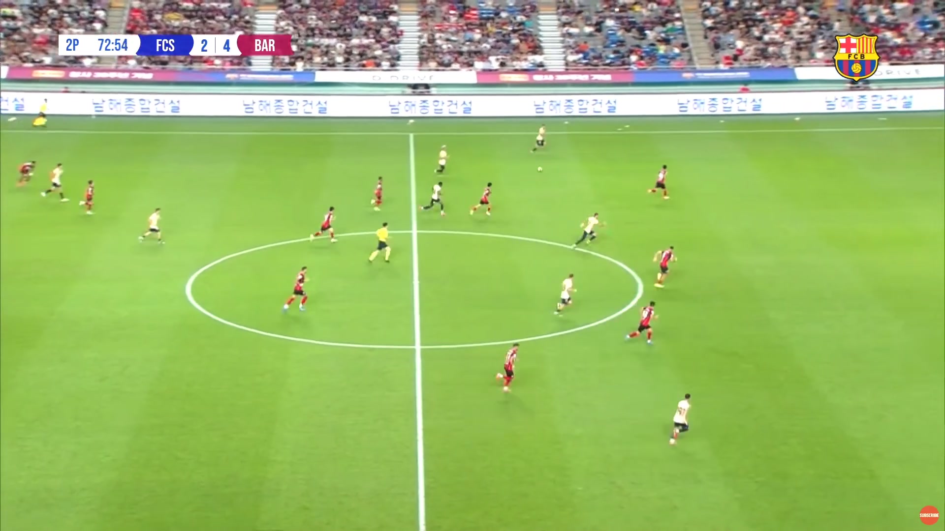 写意费兰冷静晃过防守劲射破门巴萨5-2首尔