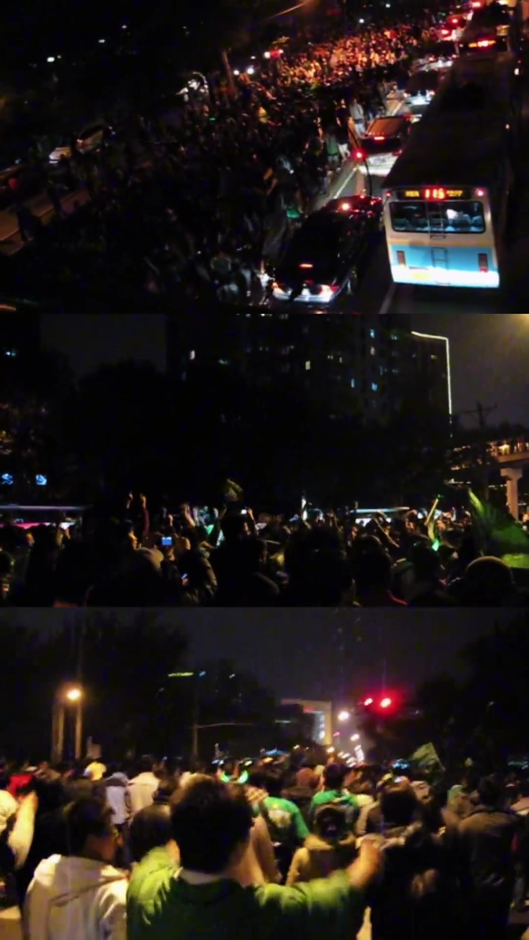 人山人海博主晒09年国安夺冠夜时的现场实况